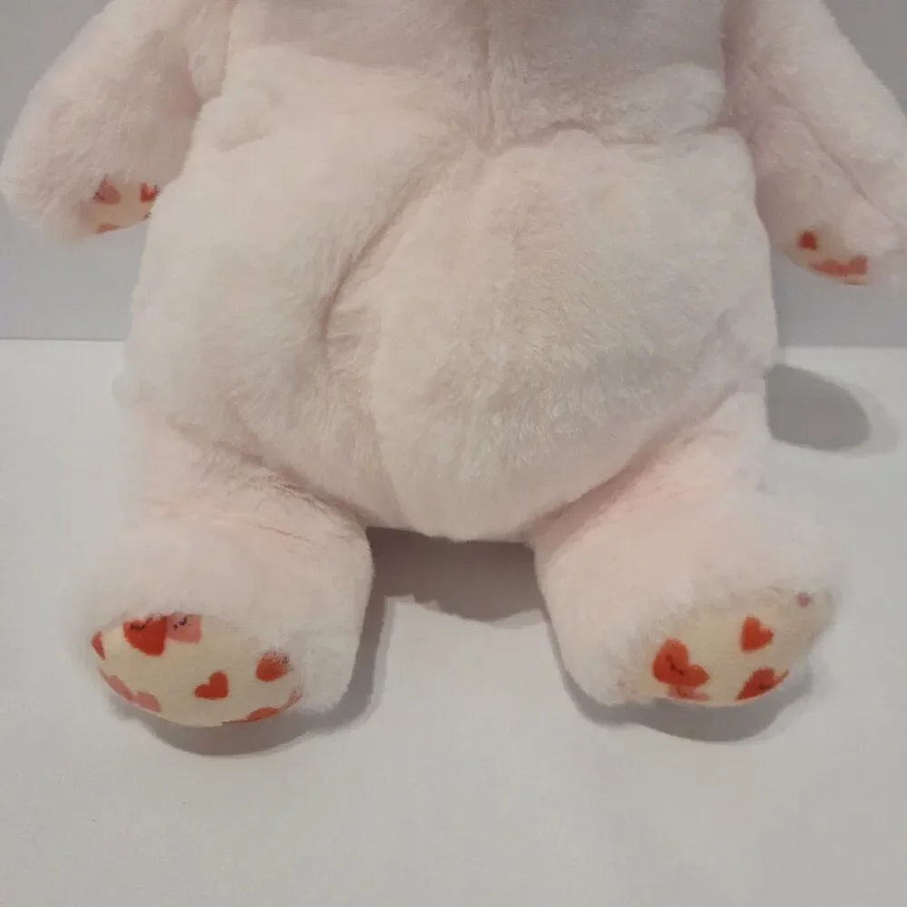 Target Giggle Scape Pink Bear Plush Heart Paws Nose Embroidered Eyes Stuffed Toy